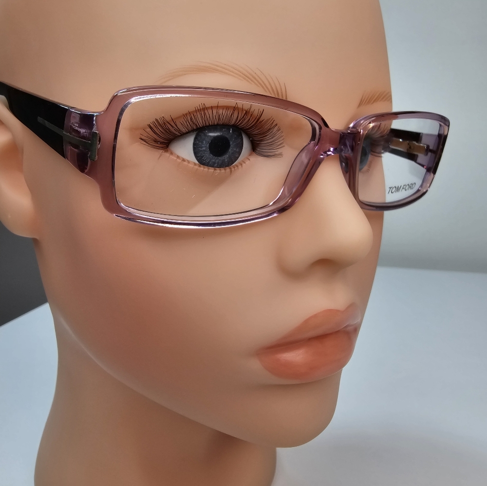 TOM FORD 53 mm women's lavender tortoise rectangle‎ eyeglasses - Picture 6 of 15